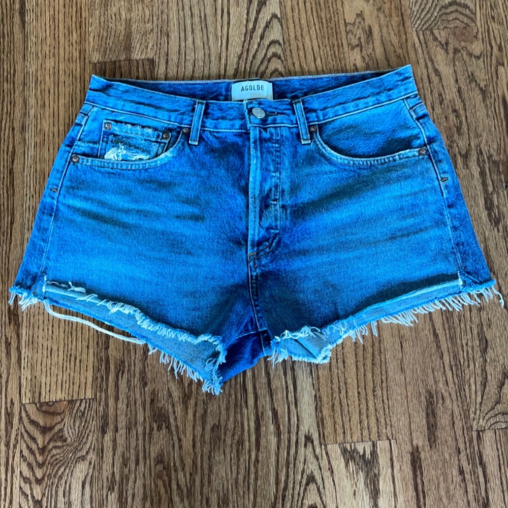 Agolde Parker denim shorts